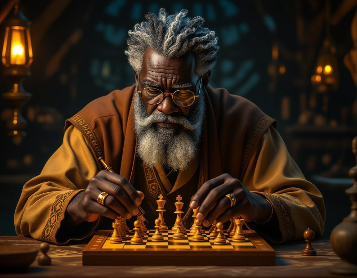Crafting a Chessboard: Matte Painting in Fantasy Style