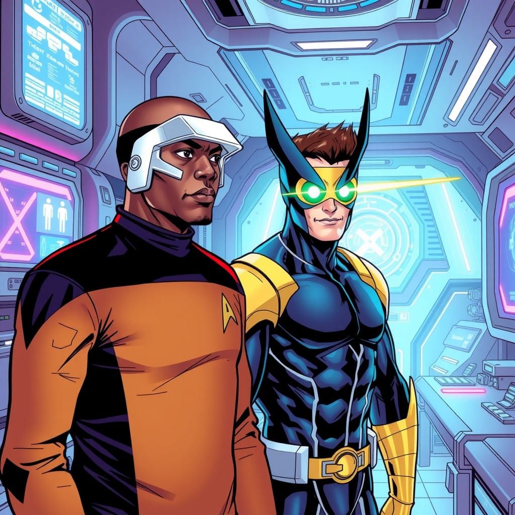 Starfleet Meets X-Men in Cyberpunk Laboratory
