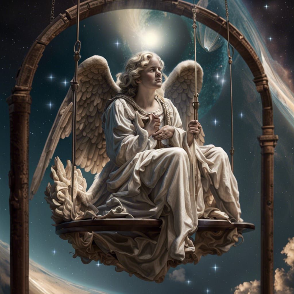 Biblically Accurate Angel Watches Earth From Space