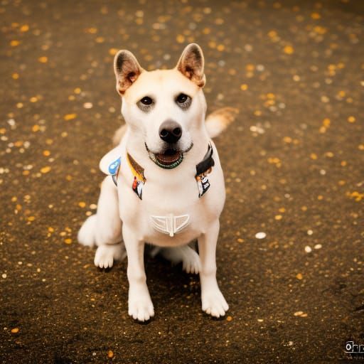 Dog in Space Suit: Professional Photo