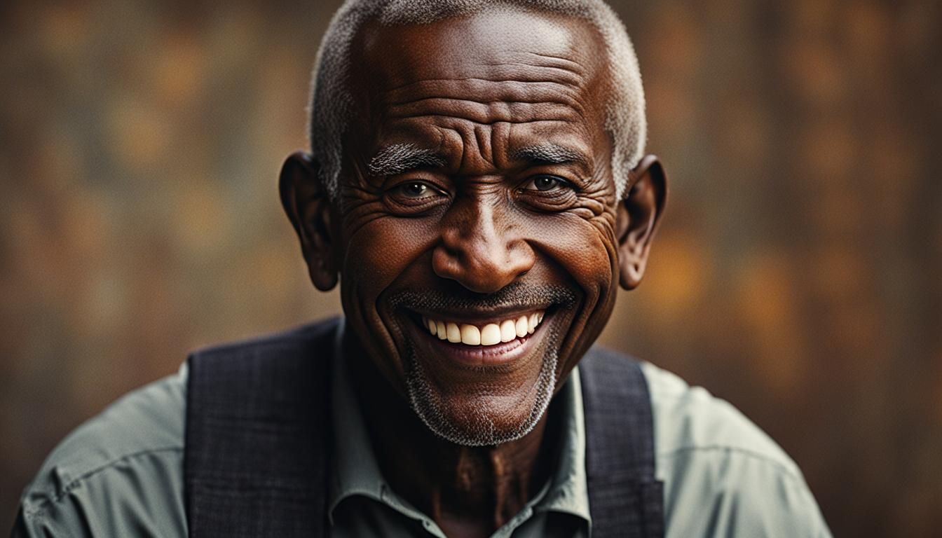 Unique Smiling Person Portrait