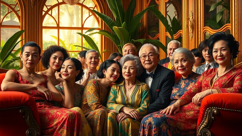 Elegant Gathering in Opulent Art Deco Style