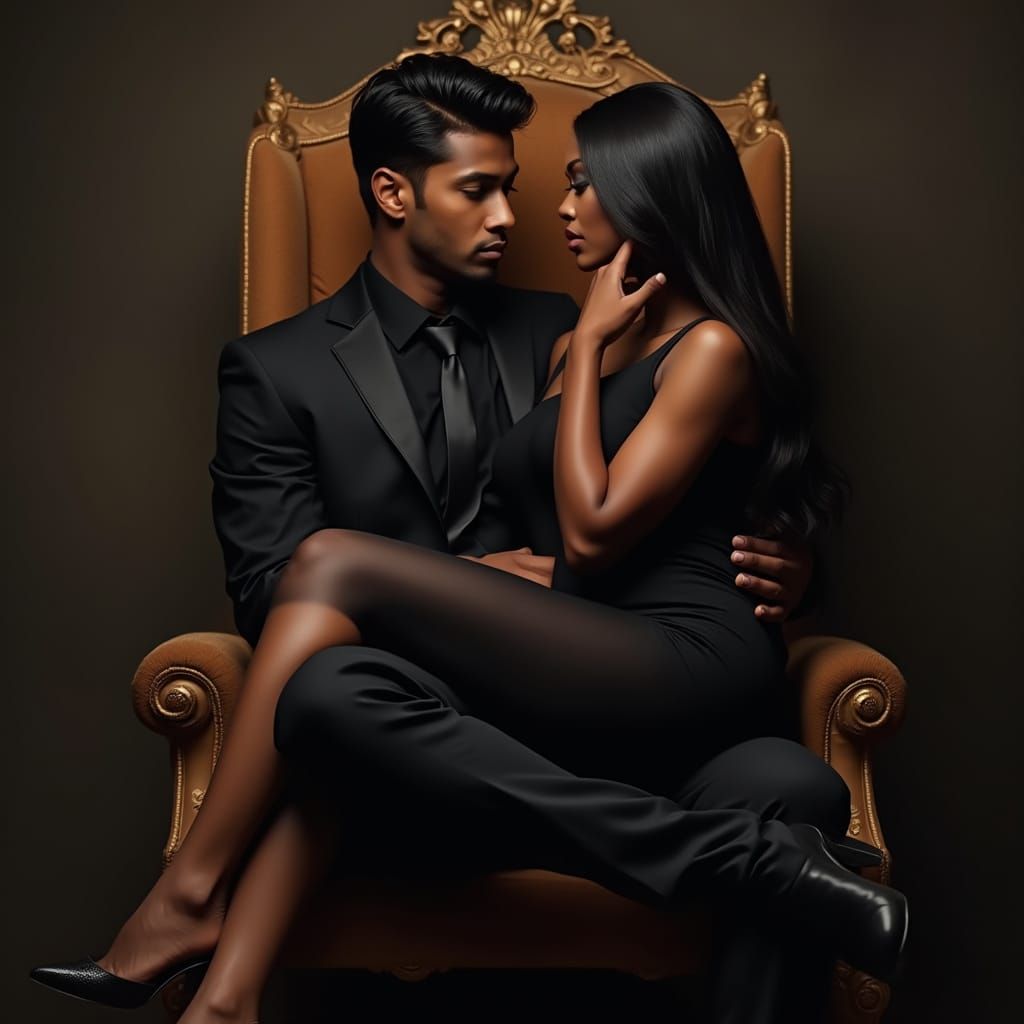 A strong man witth black hair and hazel eyes wearing black suit and black shoes, emiting strong and godly masculine aura...