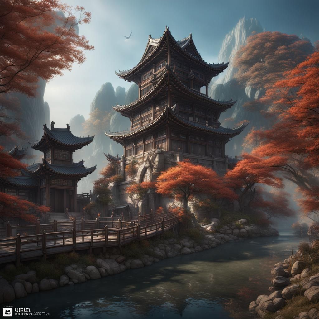 Fantastical Korea in Detailed Matte Painting