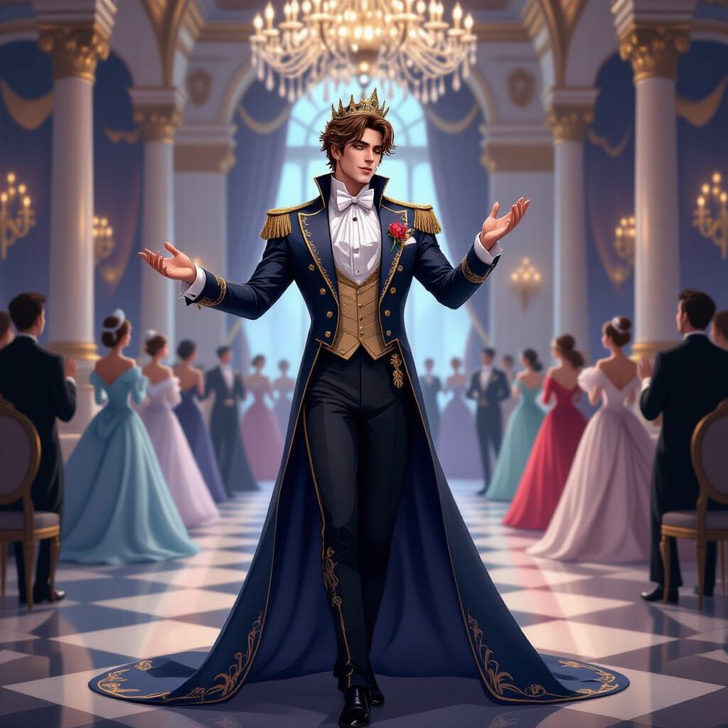 Cursed Prince Sings to His Beloved in Ballroom