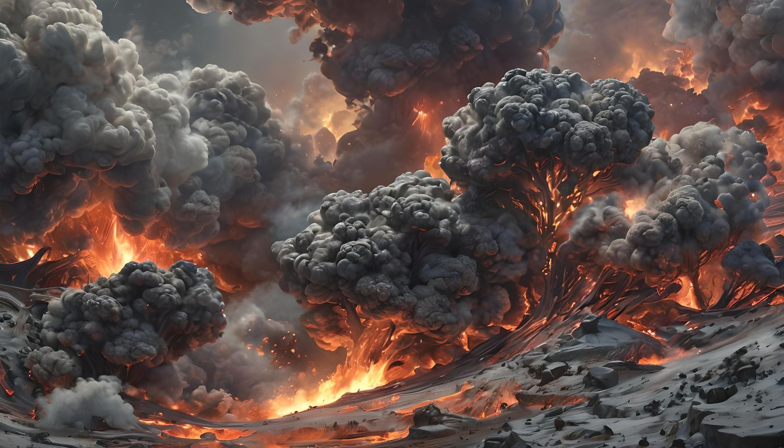 Eerie Cybernetic Nature in Hyperrealistic Style