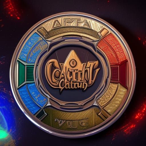 Detailed Matte Painting of a Catnip Club Coin