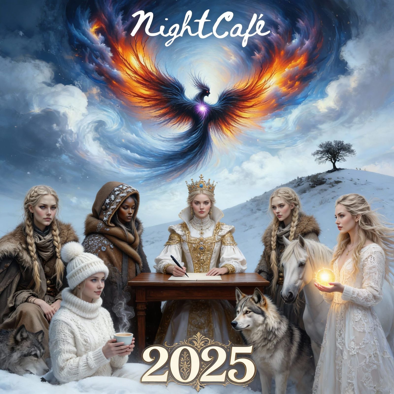 AI Art Collage Featuring NightCafe Creations