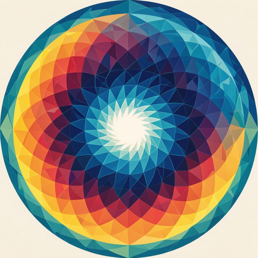 Abstract Vortex with Swirling Lines in SVG