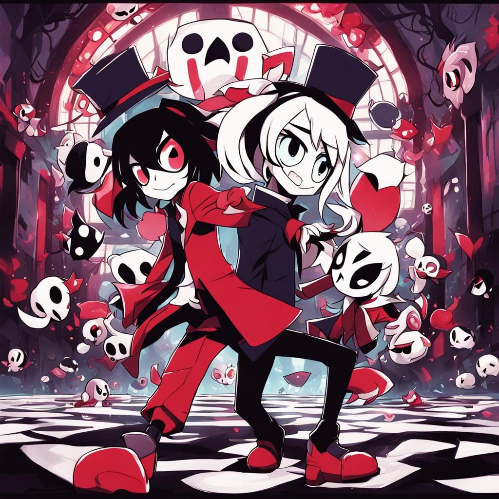 Husk Hazbin Hotel in Anime Style