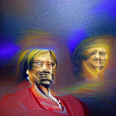 Snoop dogg and Angela Merkel face morph