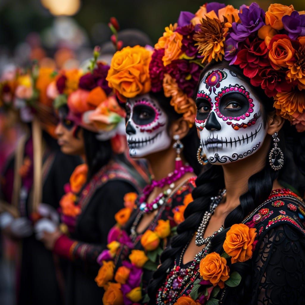 Day of the Dead Parade: Catrinas and Calaveras