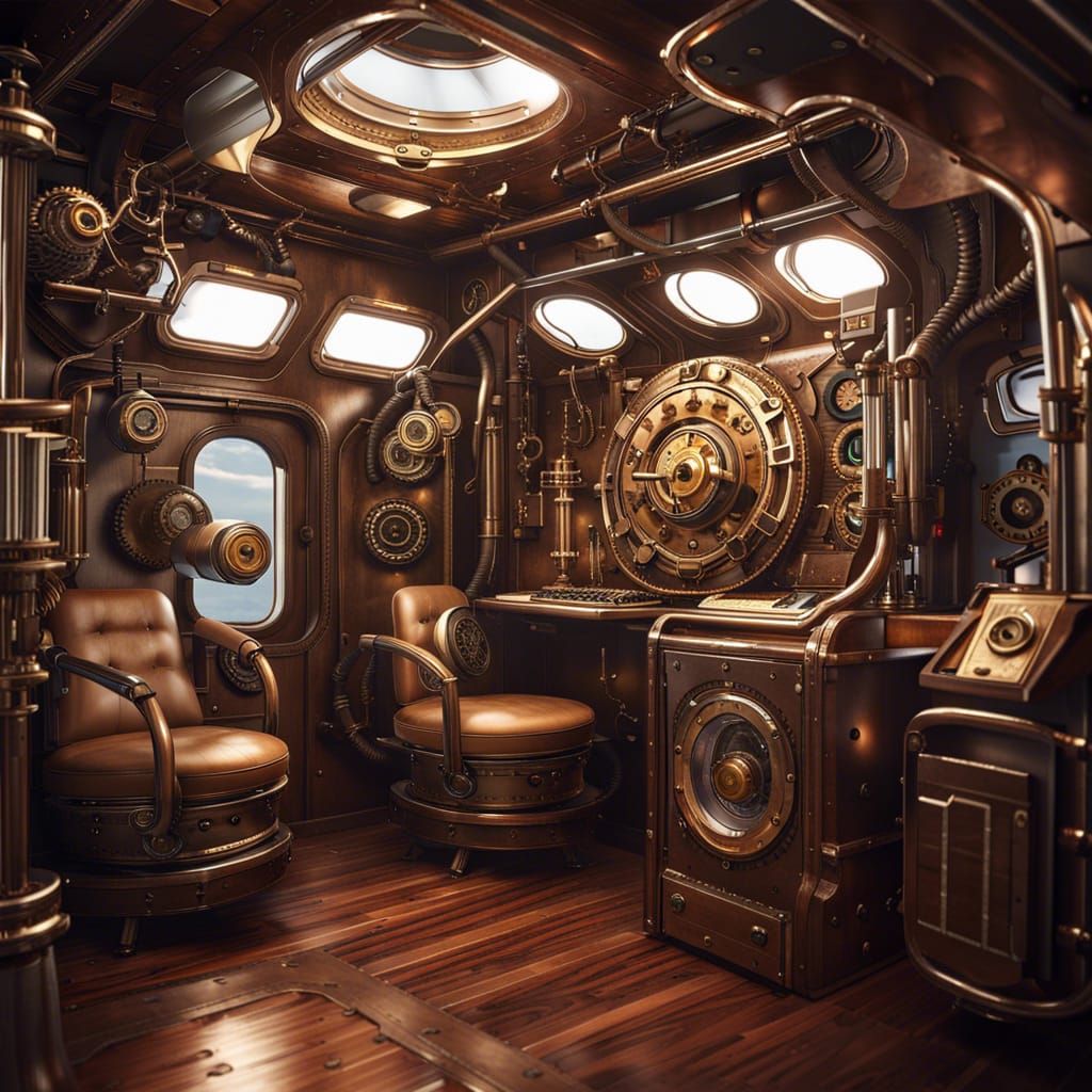 Steampunk radio Room