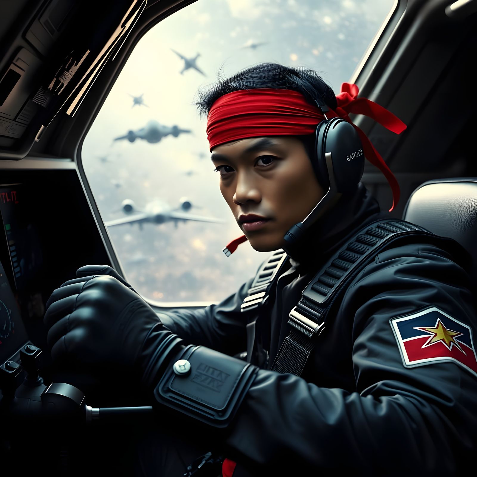 Thai Pilot Engages in Epic Space Battle