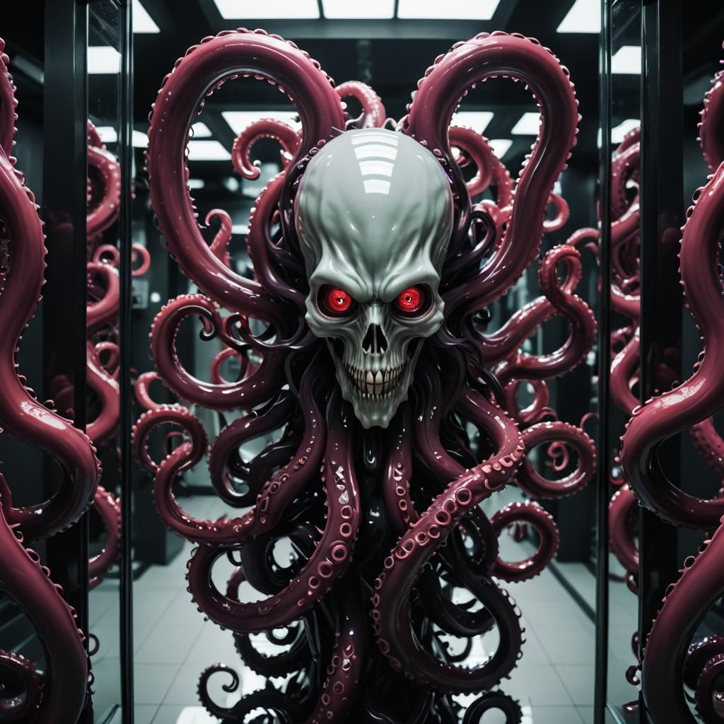 Tentacle Demon's Gloomy Mirror Reflections