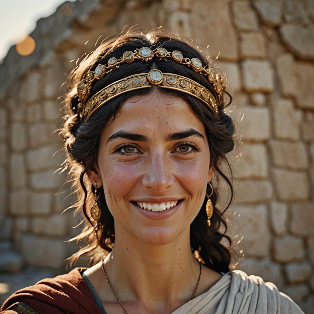 a young ancient Greek woman