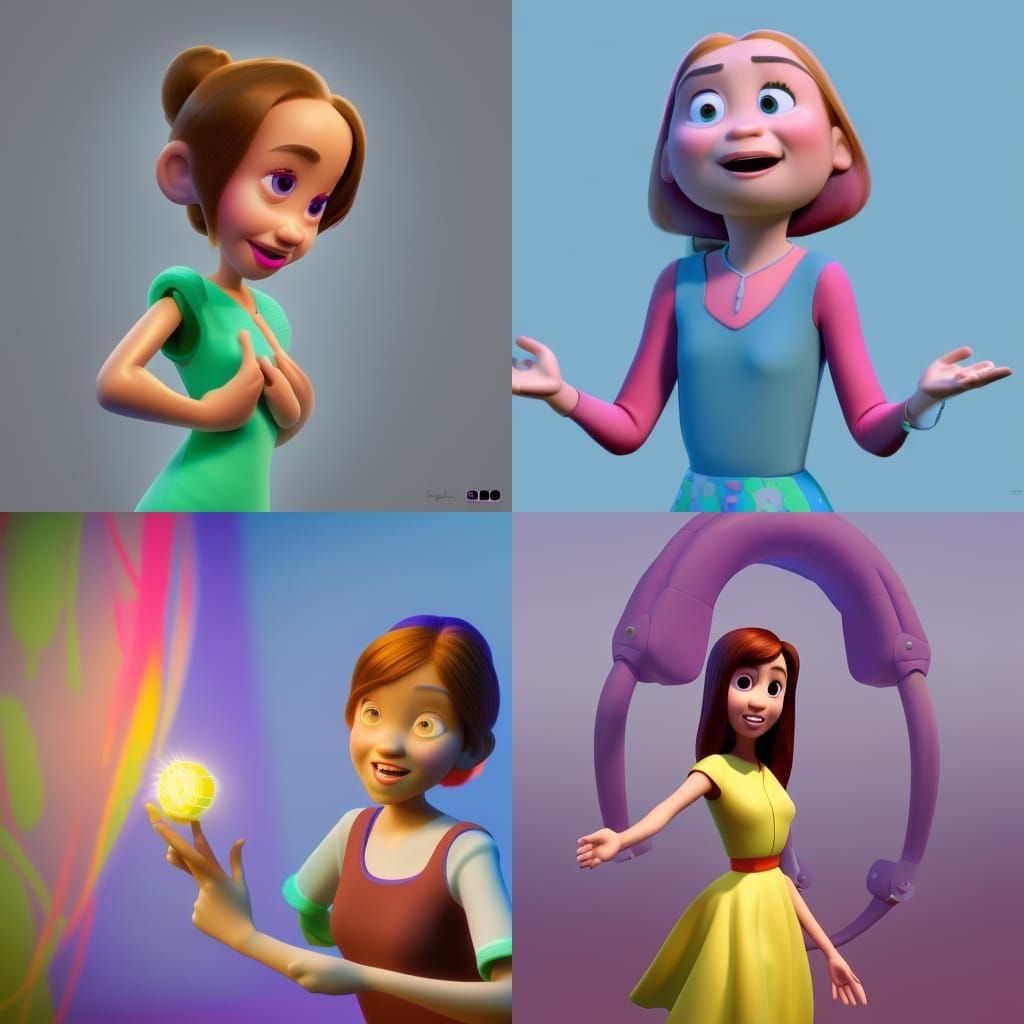 Kyla: Pixar-Style 3D Digital Art Portrait