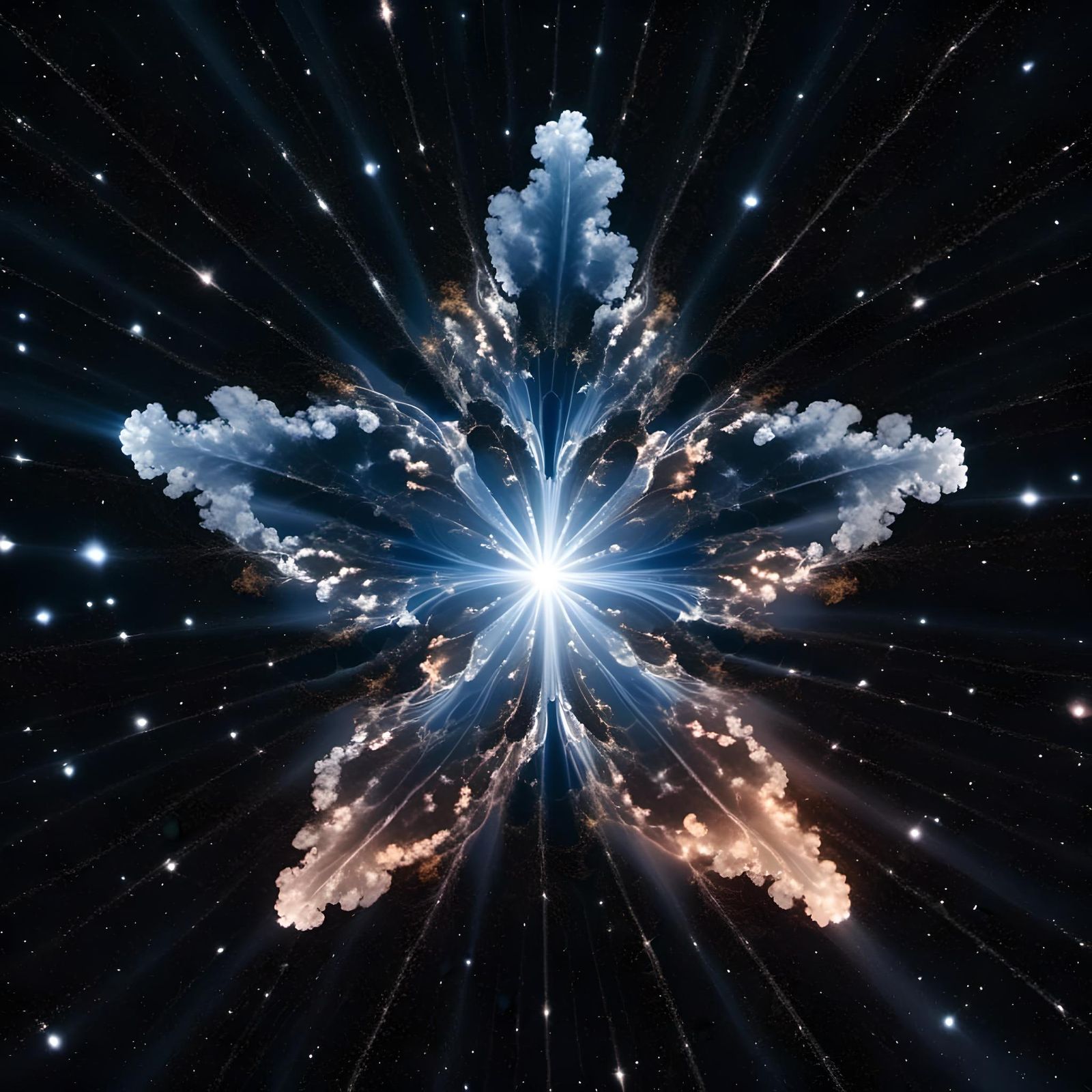 Ethereal Double Exposure of Heaven