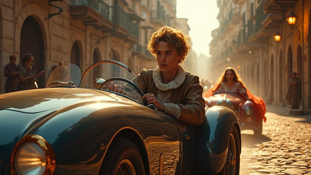 Romeo and Juliet car chase