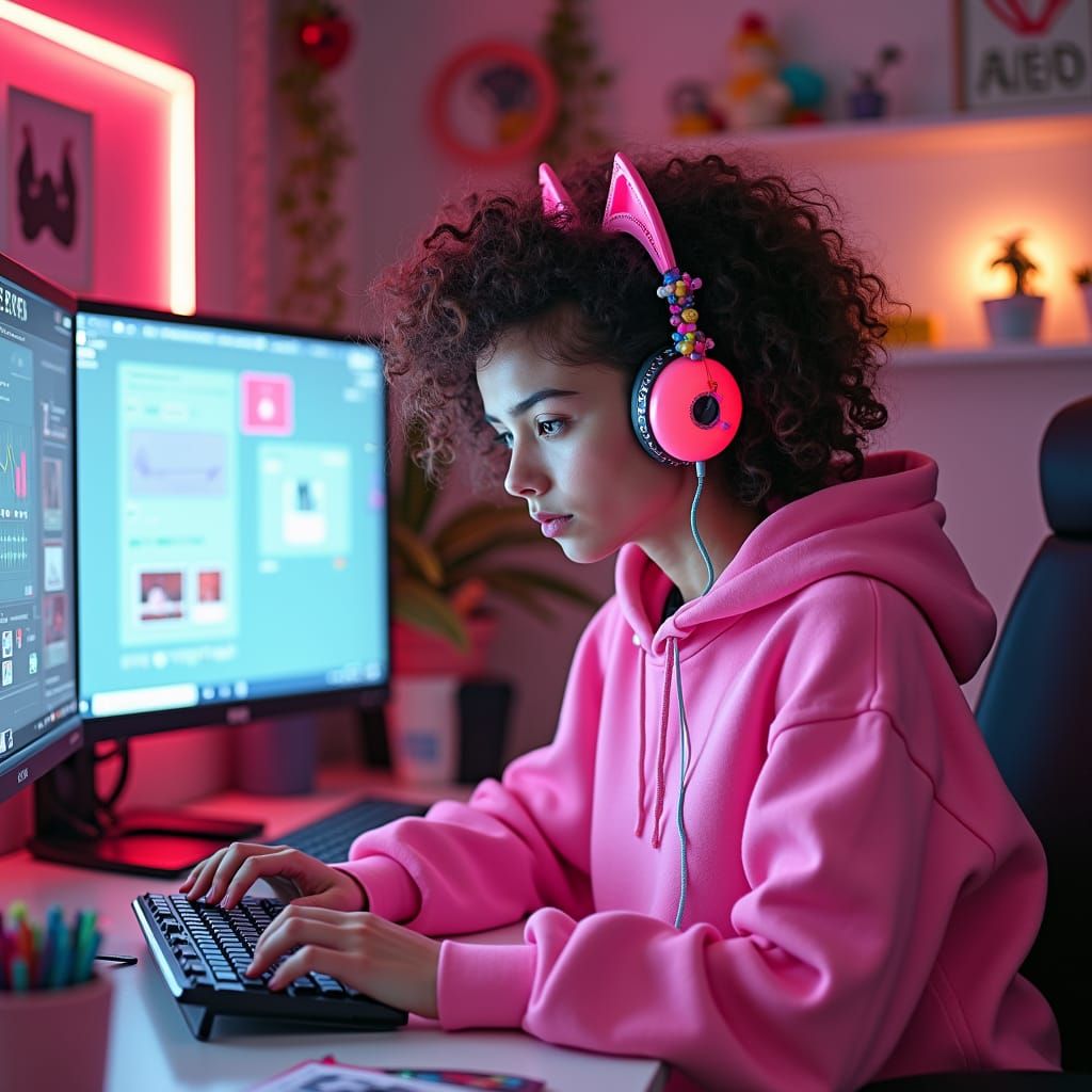 Pink Vibes in the Digital World #2