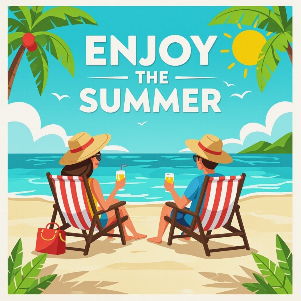 Summer Vibes: An AI Generated Image