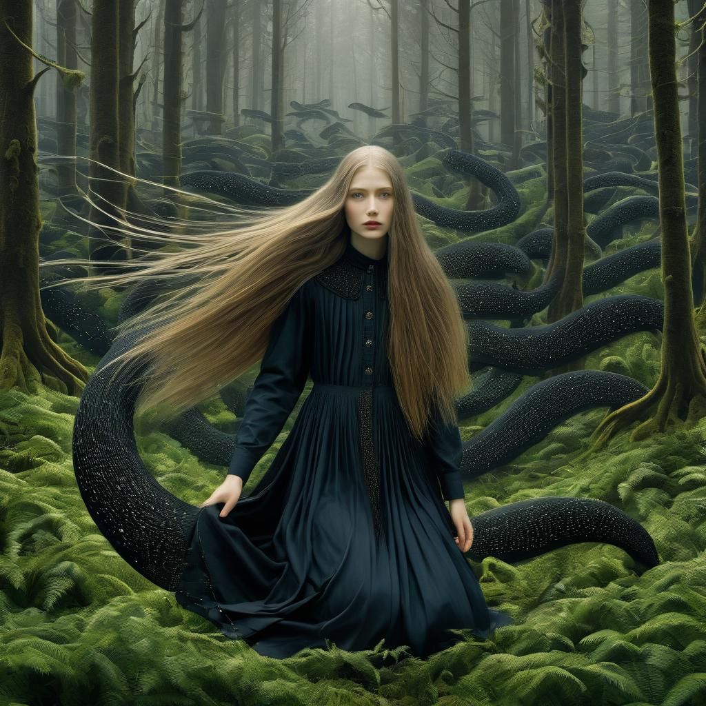 Surreal Folklore Collage: Rhytidocaulon Macrolobum in Digita...