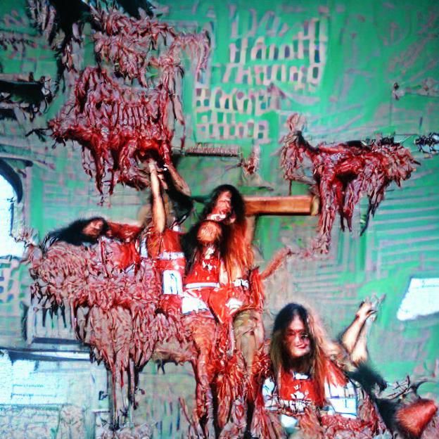 Angels and Demons Clash in a Haunted Landscape