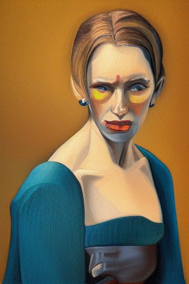 Portrait Painting of a Lost Woman