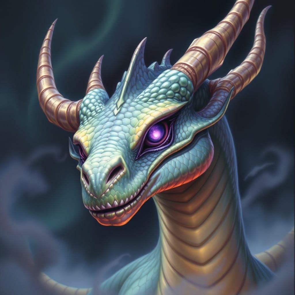Ethereal Dragon of Mystic Dreamscapes