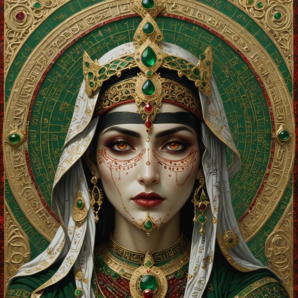 Kabbalistic Sephirot with Gemstone Pendant