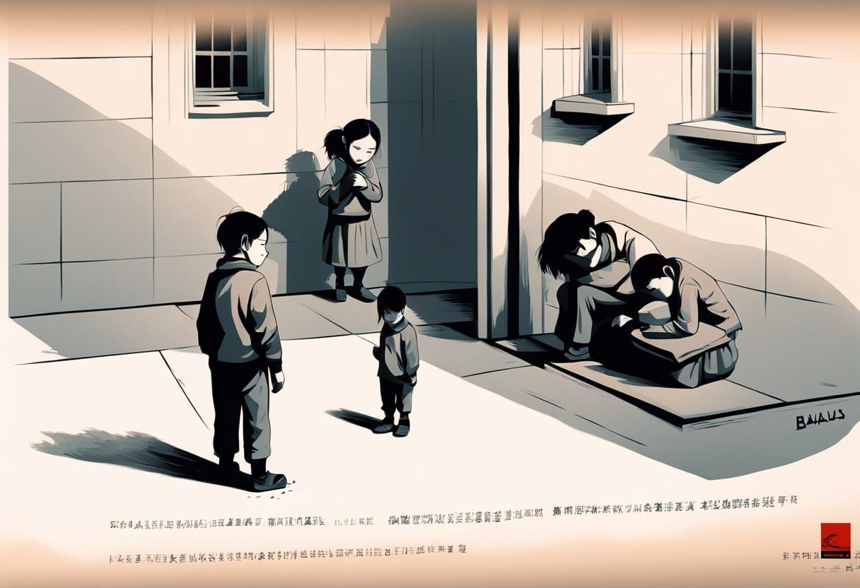 Bauhaus-Inspired Figure in Desolate Plaza