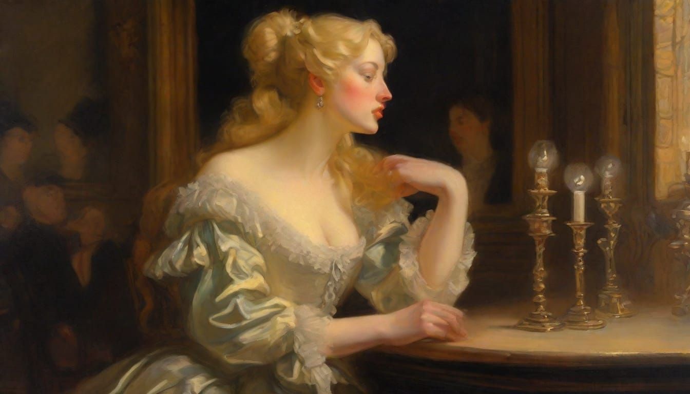 Dutch Renaissance Barmaid Blows into Bar