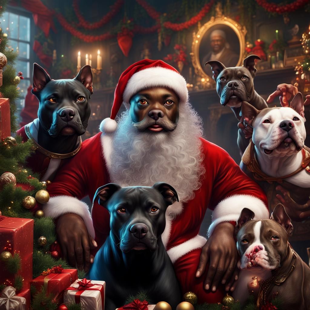 Black Santa Busts Up Elves' Christmas Party