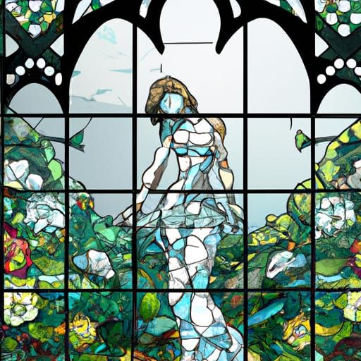 Stained Glass Lucid Dream in Hyper Detail