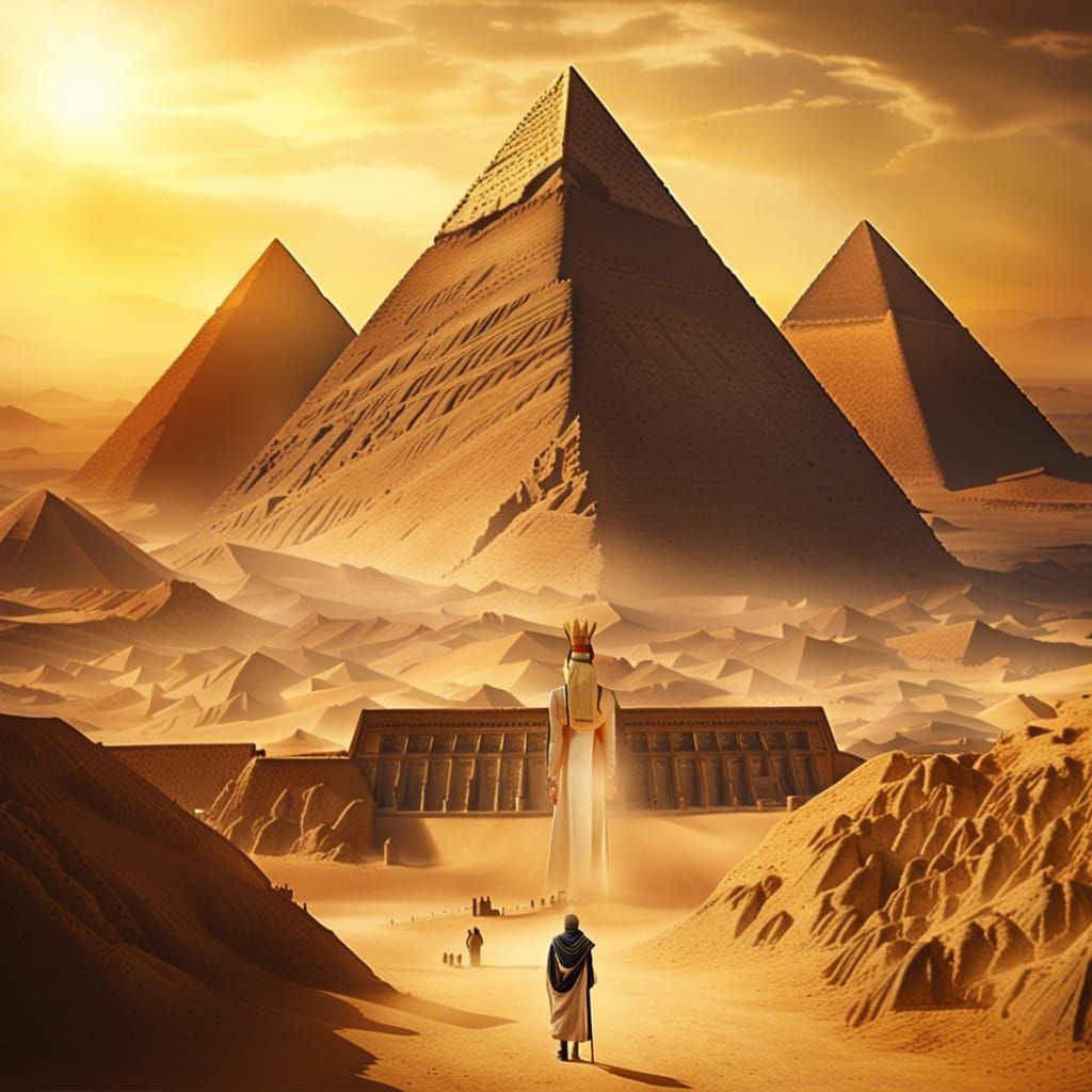 Valley of the Kings: Pharaoh in Divine Pose