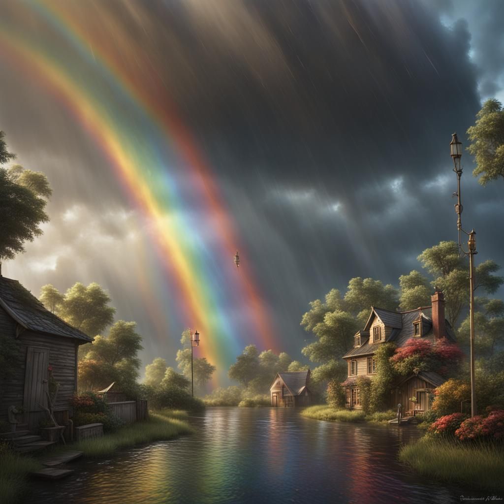 Rainbow After the Storm: Fantastical Concept Art