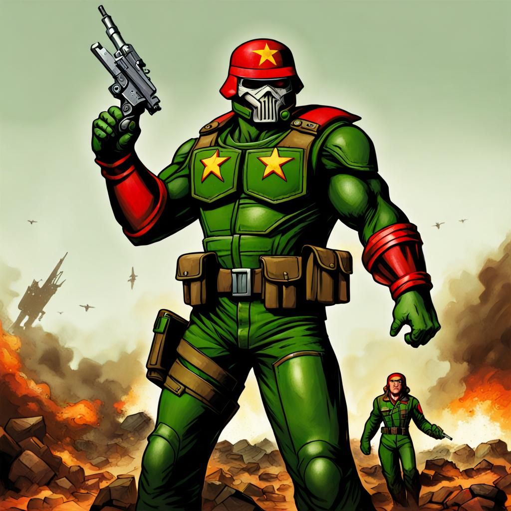 Doomguy as Captain Vietnam: A Unique Fusion
