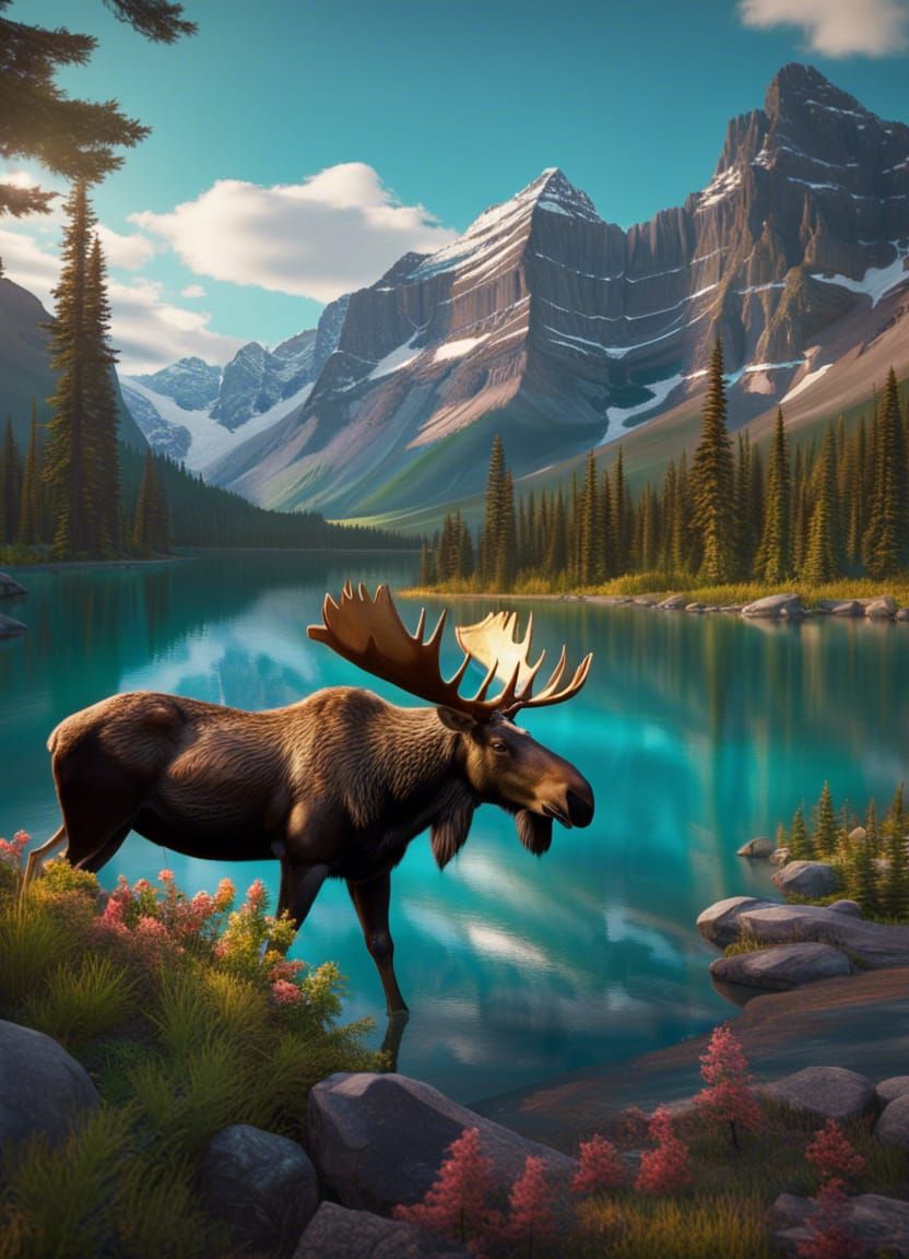 Moose, Banff Alberta Canada 🇨🇦