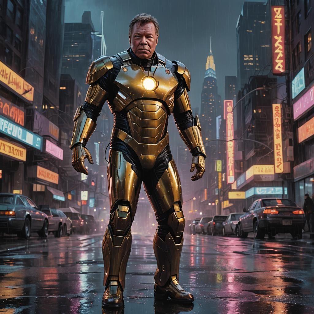 William Shatner as Captain Kirk as Iron Man