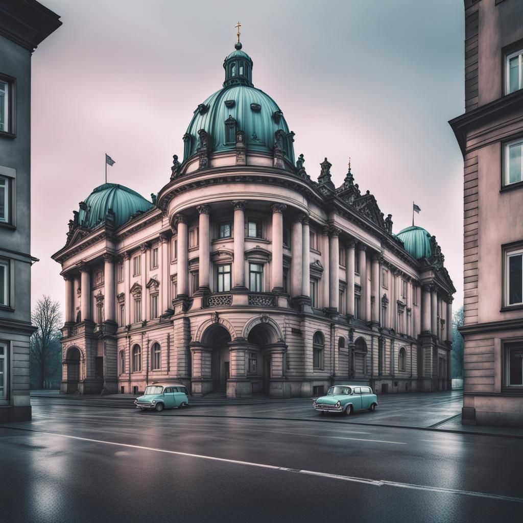 Haunted Berlin in Pale Pastel Aesthetic