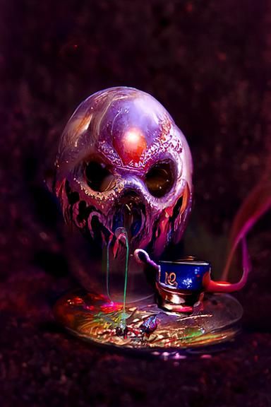 Sinister Spilled Poison Cup by Greg Rutkowski