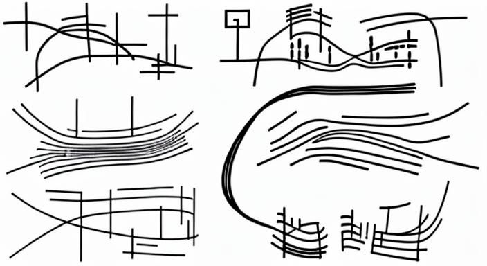 Abstract Graphic Music Notation in Art Brut Style