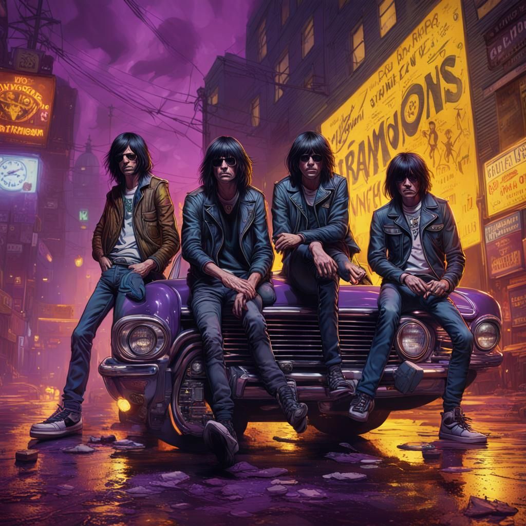 Ramones Dark Fantasy Concept Art in 8K Resolution