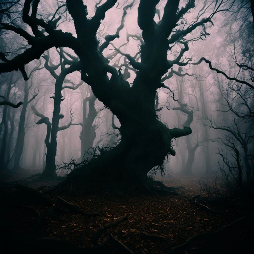 Scary but very beautiful tree in the forest of "Tartaros"