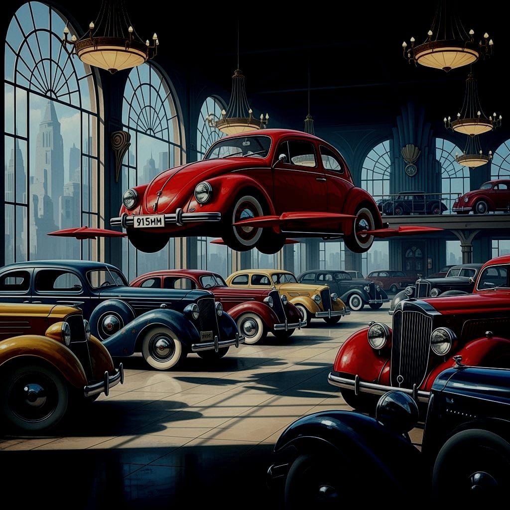 1938: Volkswagen's First Flying Car Concept Art