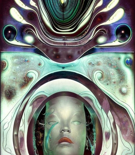 Surreal Remote Viewing Astral Projection in Fluid Style