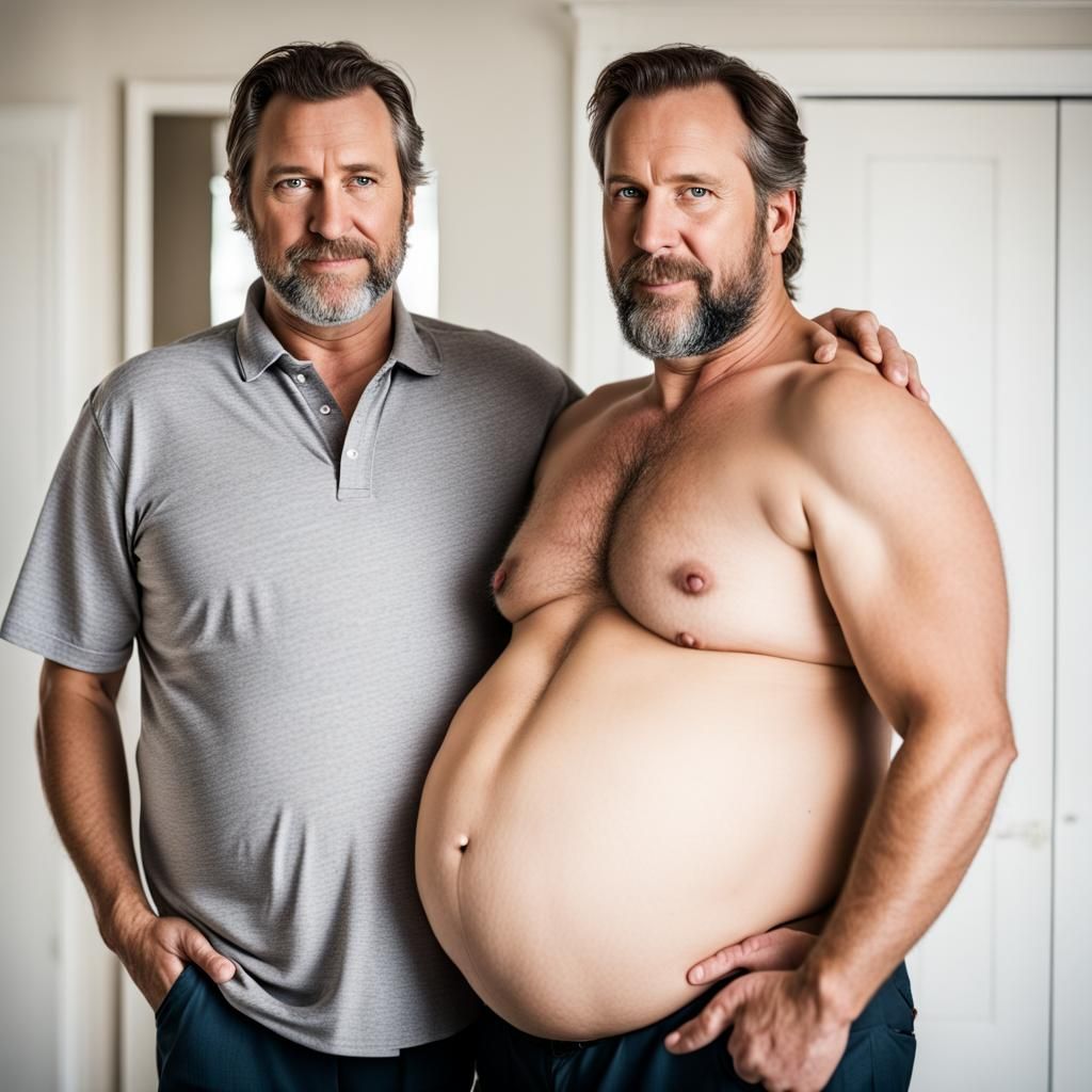 Portrait of a Handsome Pregnant Man