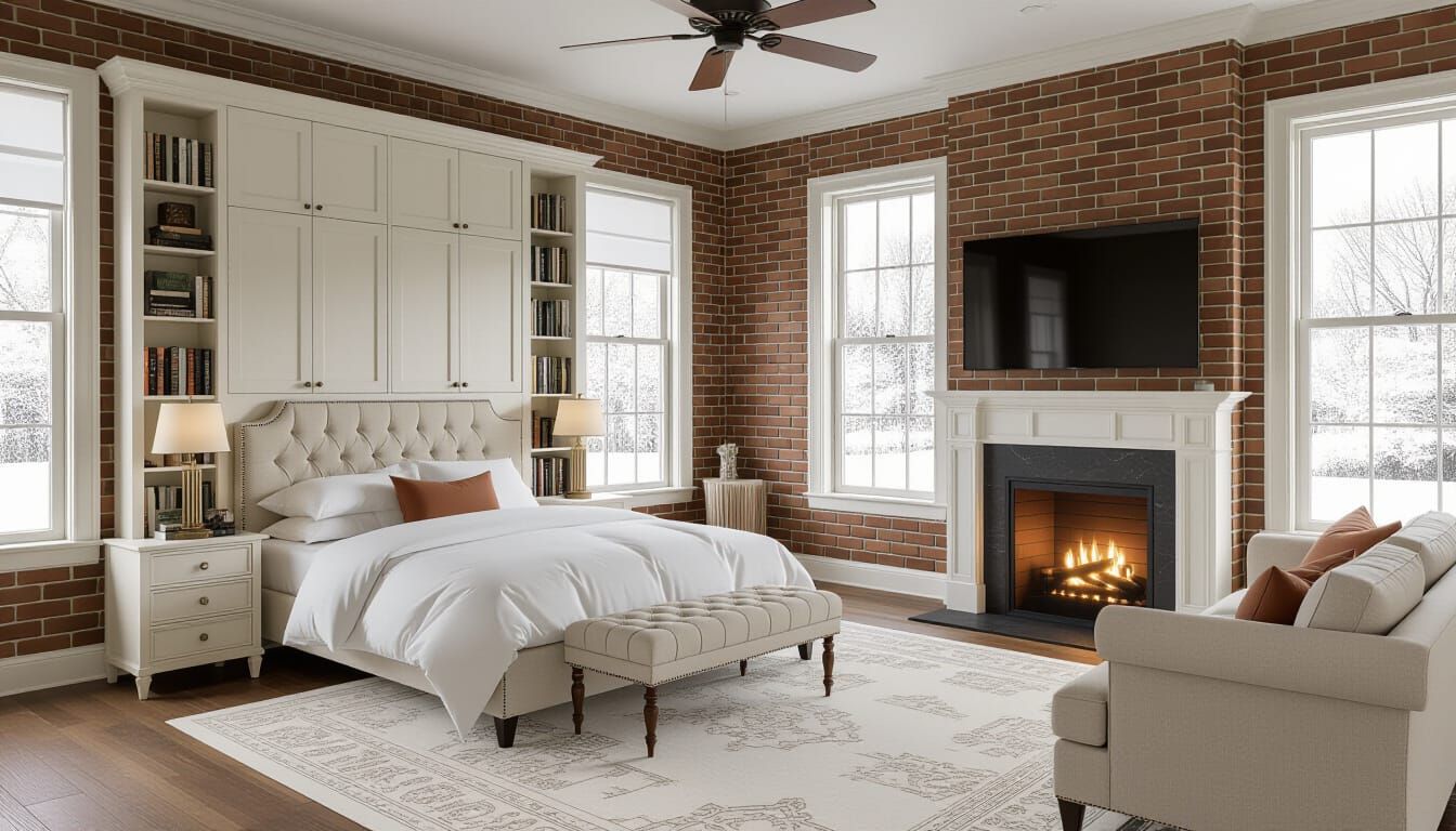 Victorian Bedroom with Modern Comforts