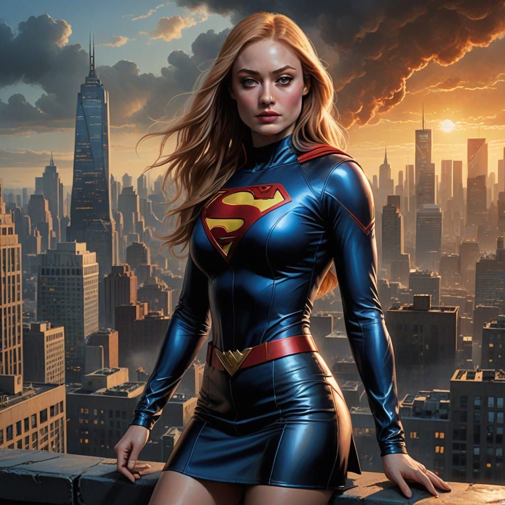 Sophie as Supergirl