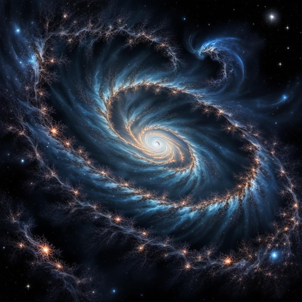 Hyperrealistic Fractal Galaxy in High Definition